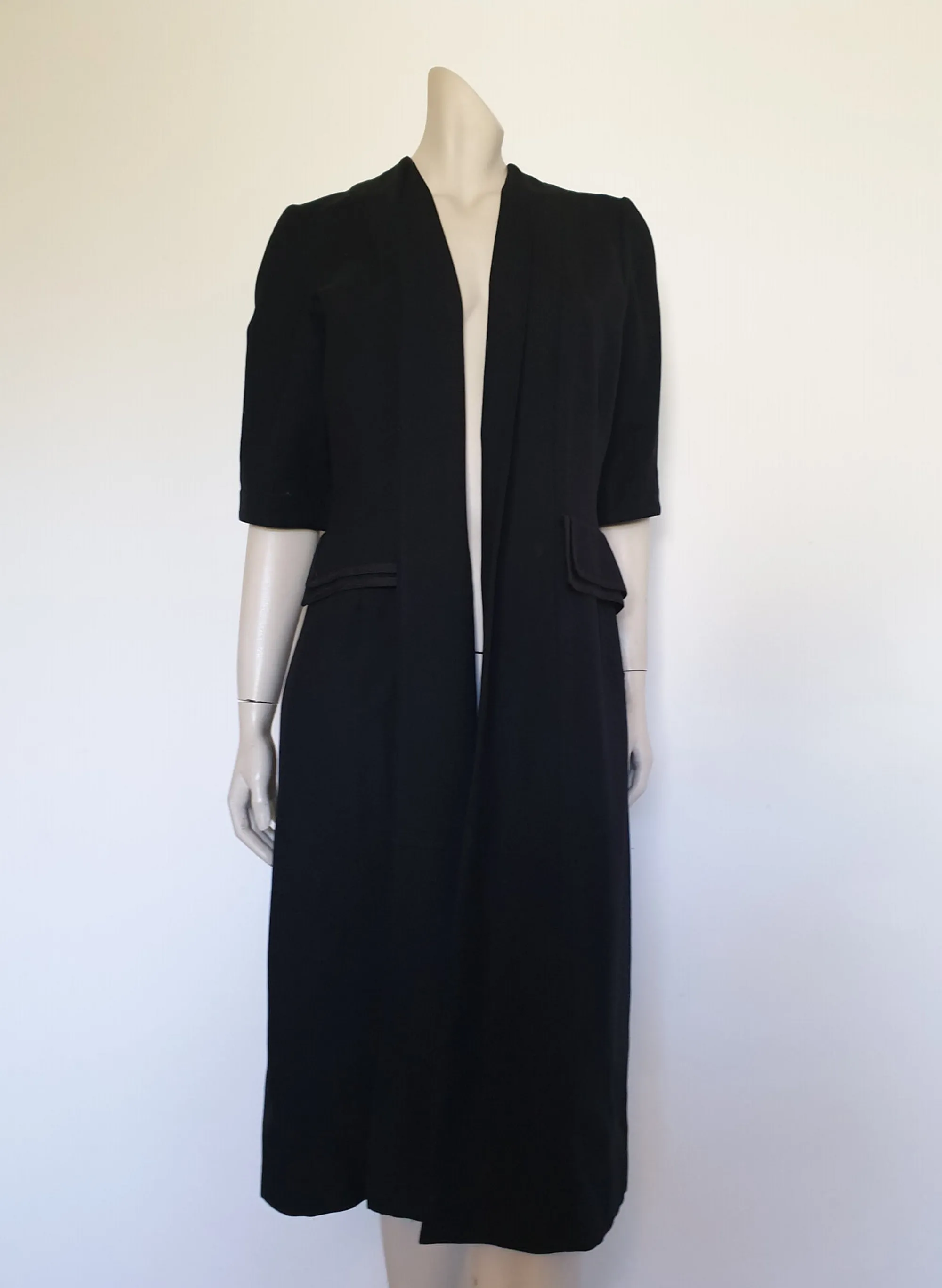 1940s Short Sleeved Coat by Vanstone - M