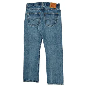 501 Levis Jeans - 31W 28L Blue Cotton