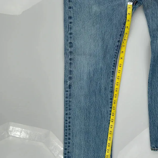 501 Levis Jeans - 31W 28L Blue Cotton