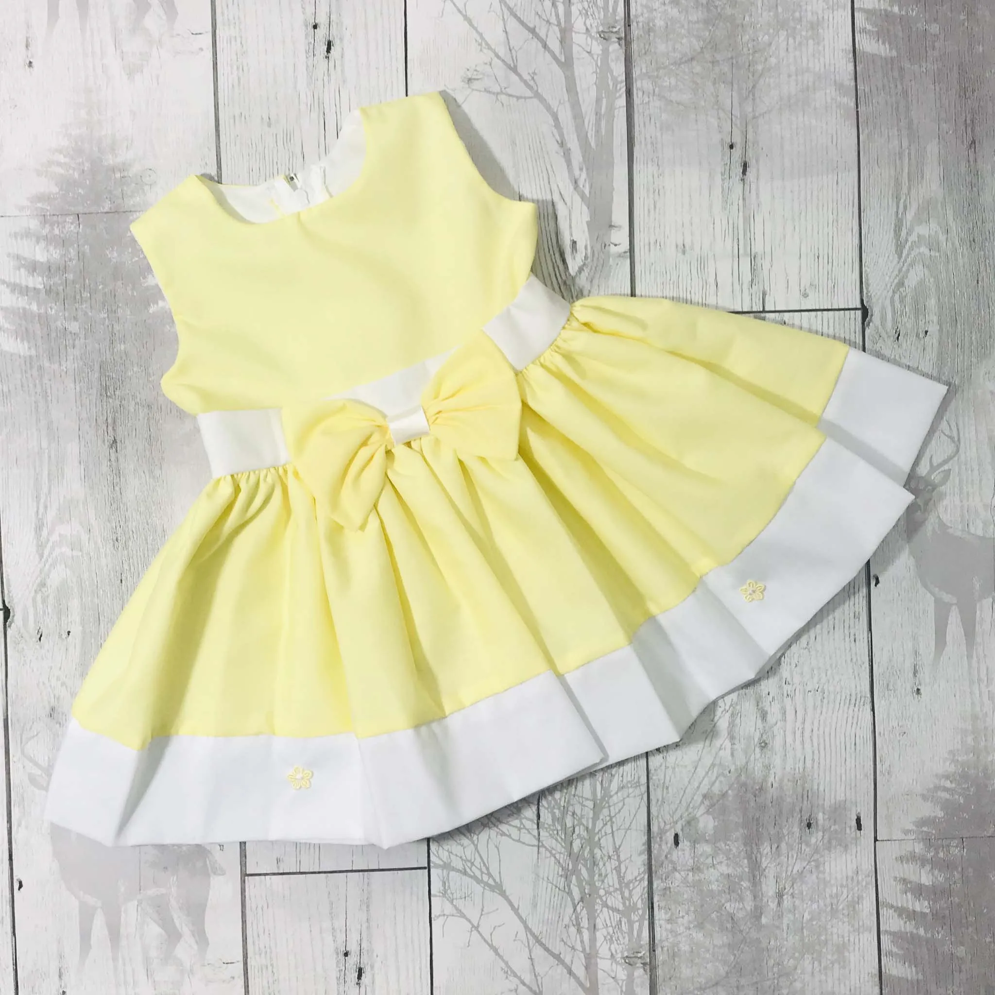 Baby Girl Lemon Yellow Summer Dress