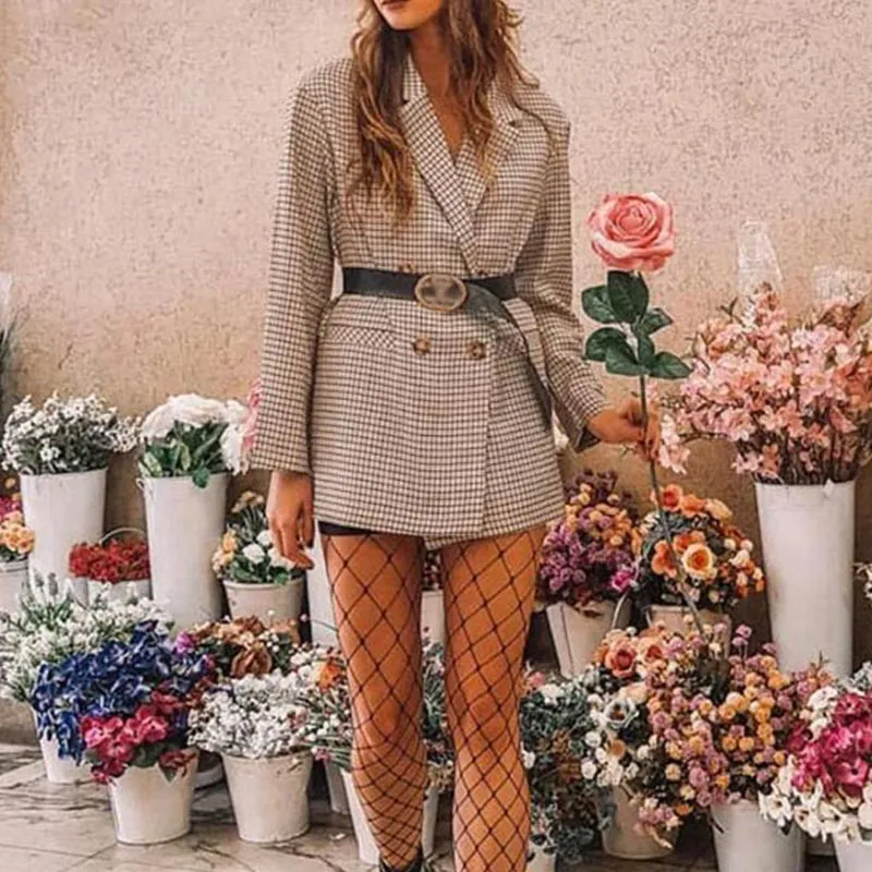 Back To Work Plaid Blazer