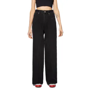 Black Twisted Seam Jeans