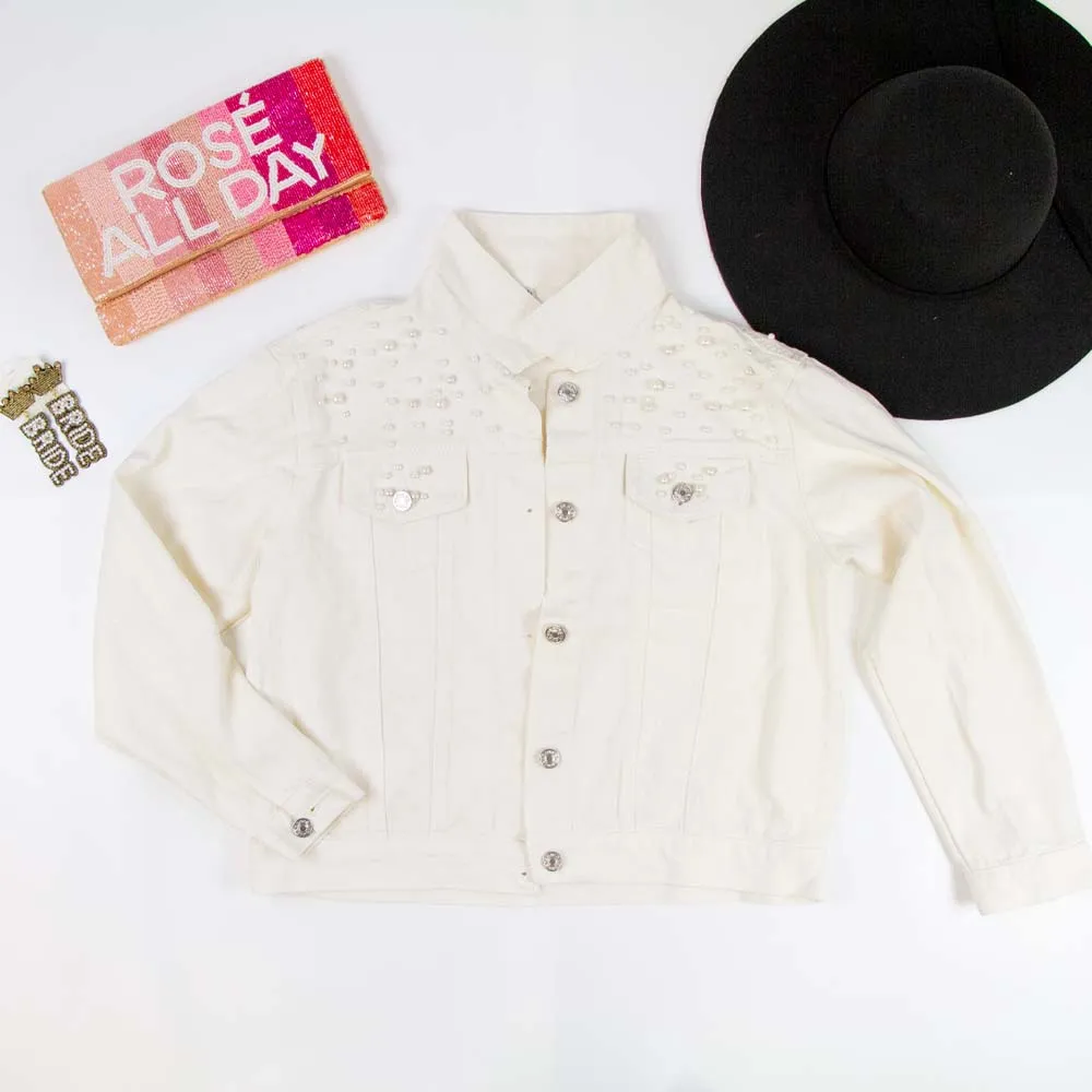 (Blue Pearl) Pet Denim Jacket