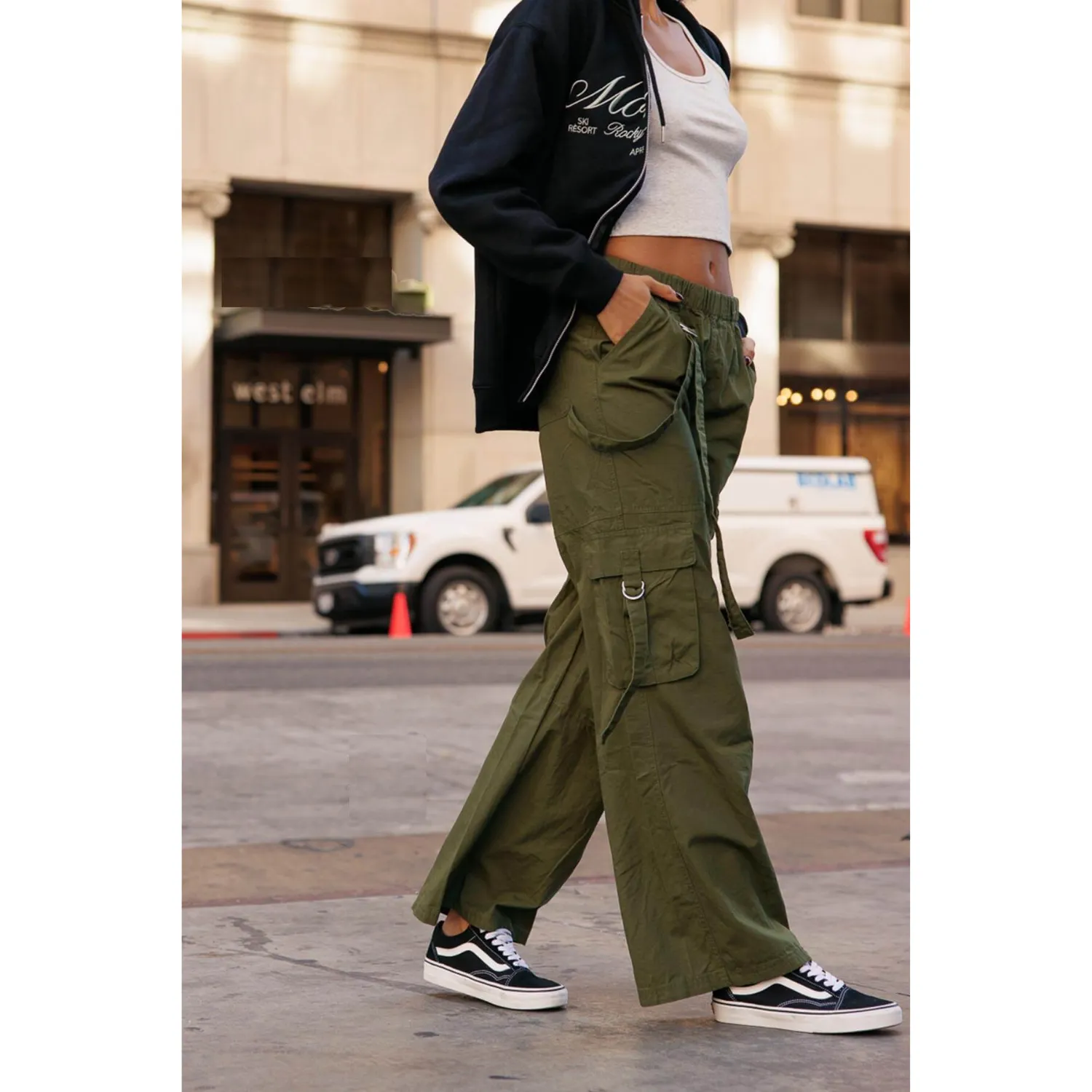 Cargo Parachute Pull On Pants - Cypress