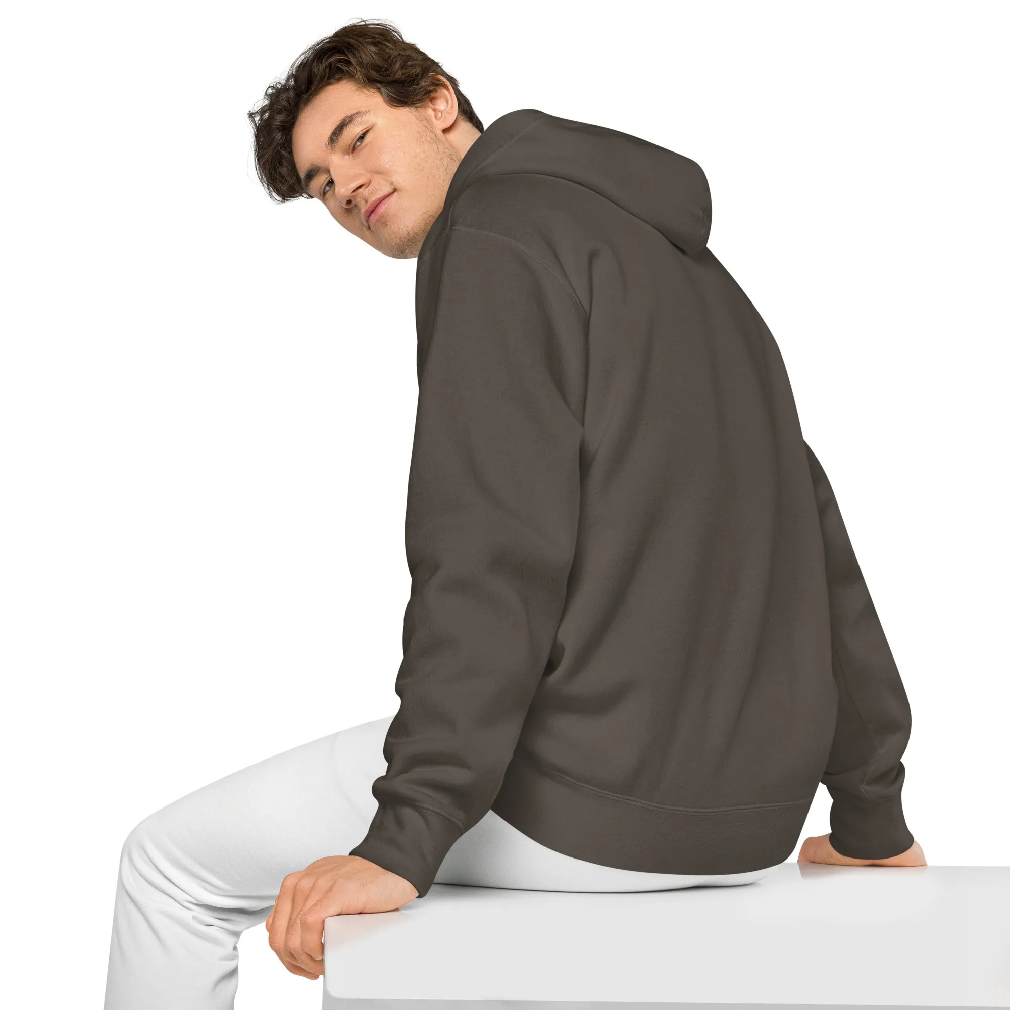 Cross  Embroidered Design Unisex Pigment-Dyed Hoodie, lioness-love