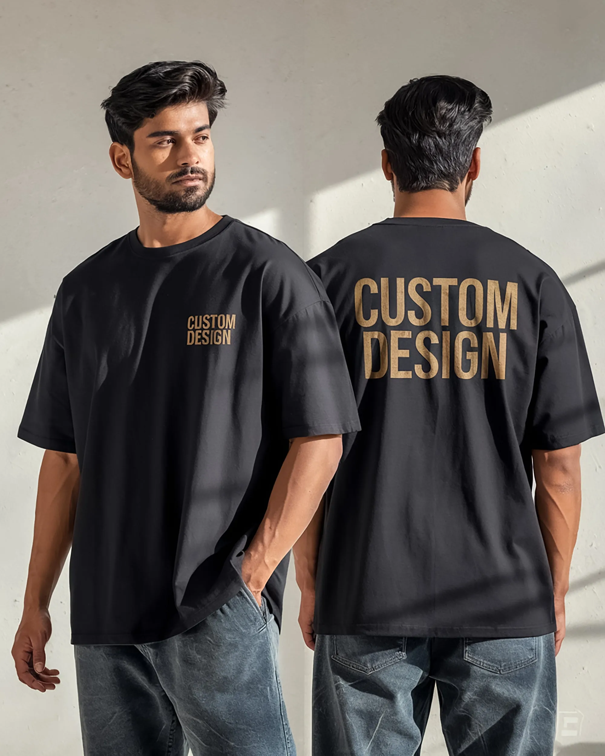 Custom Design Oversized T-Shirt - 100% Cotton