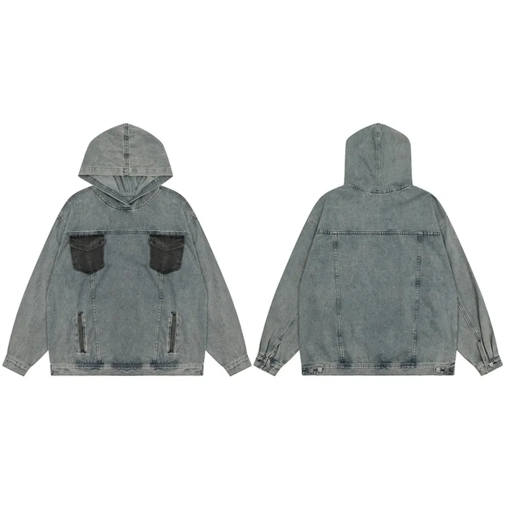 'Drifter' Hooded Denim Jacket