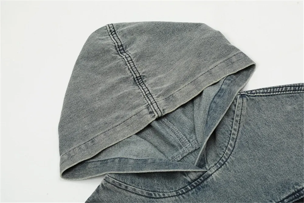 'Drifter' Hooded Denim Jacket