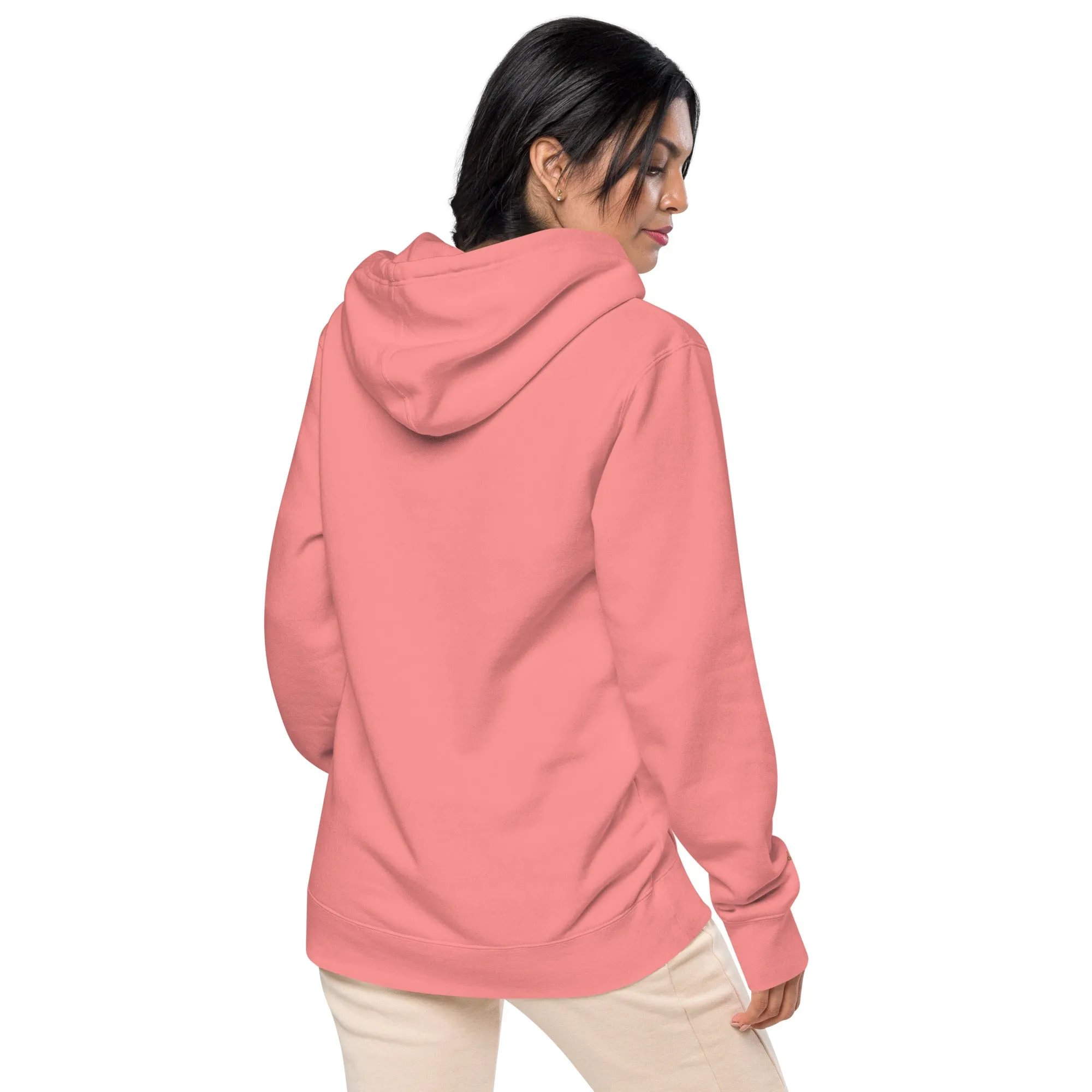 Embroidered Sunflower Unisex Pigment-Dyed Hoodie