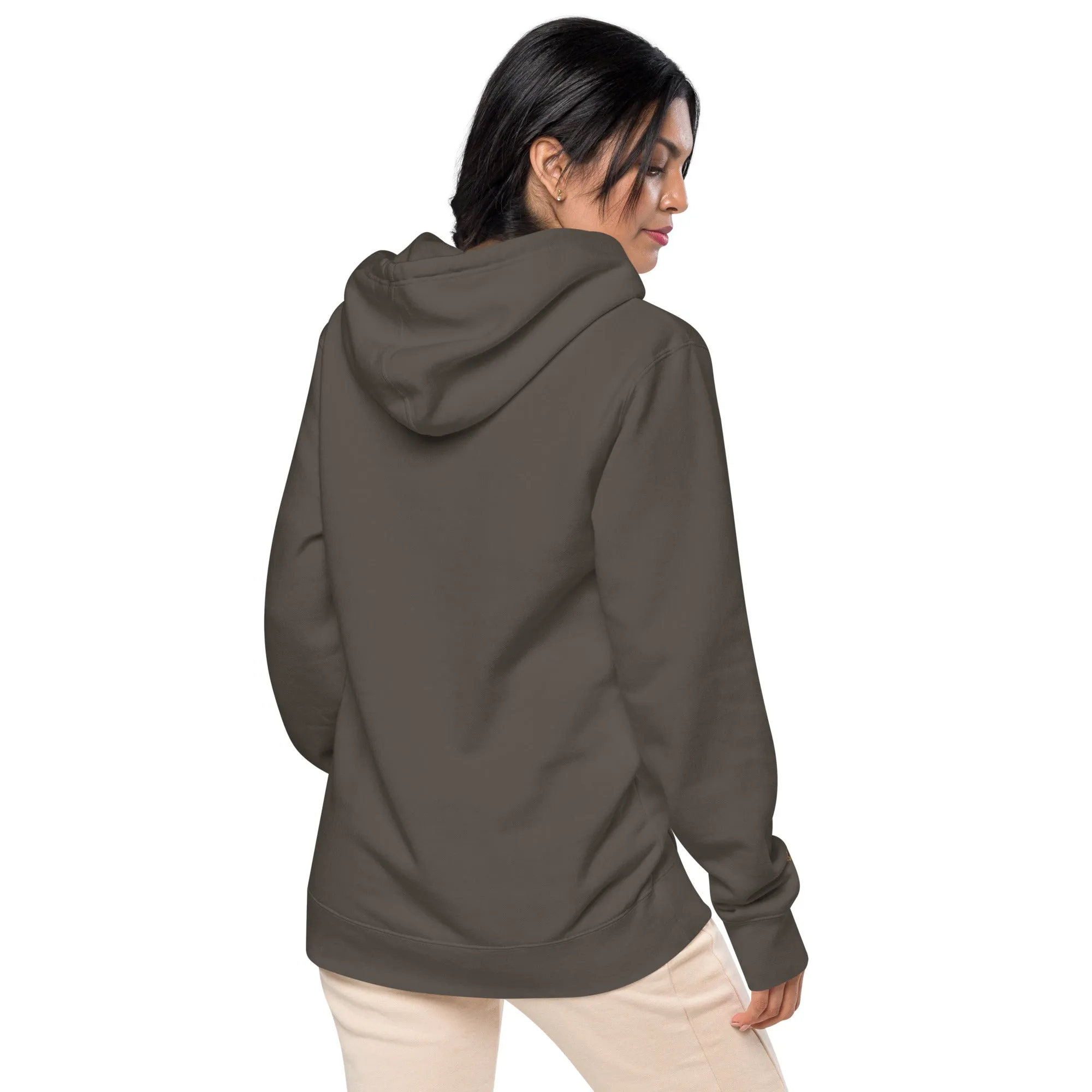 Embroidered Sunflower Unisex Pigment-Dyed Hoodie