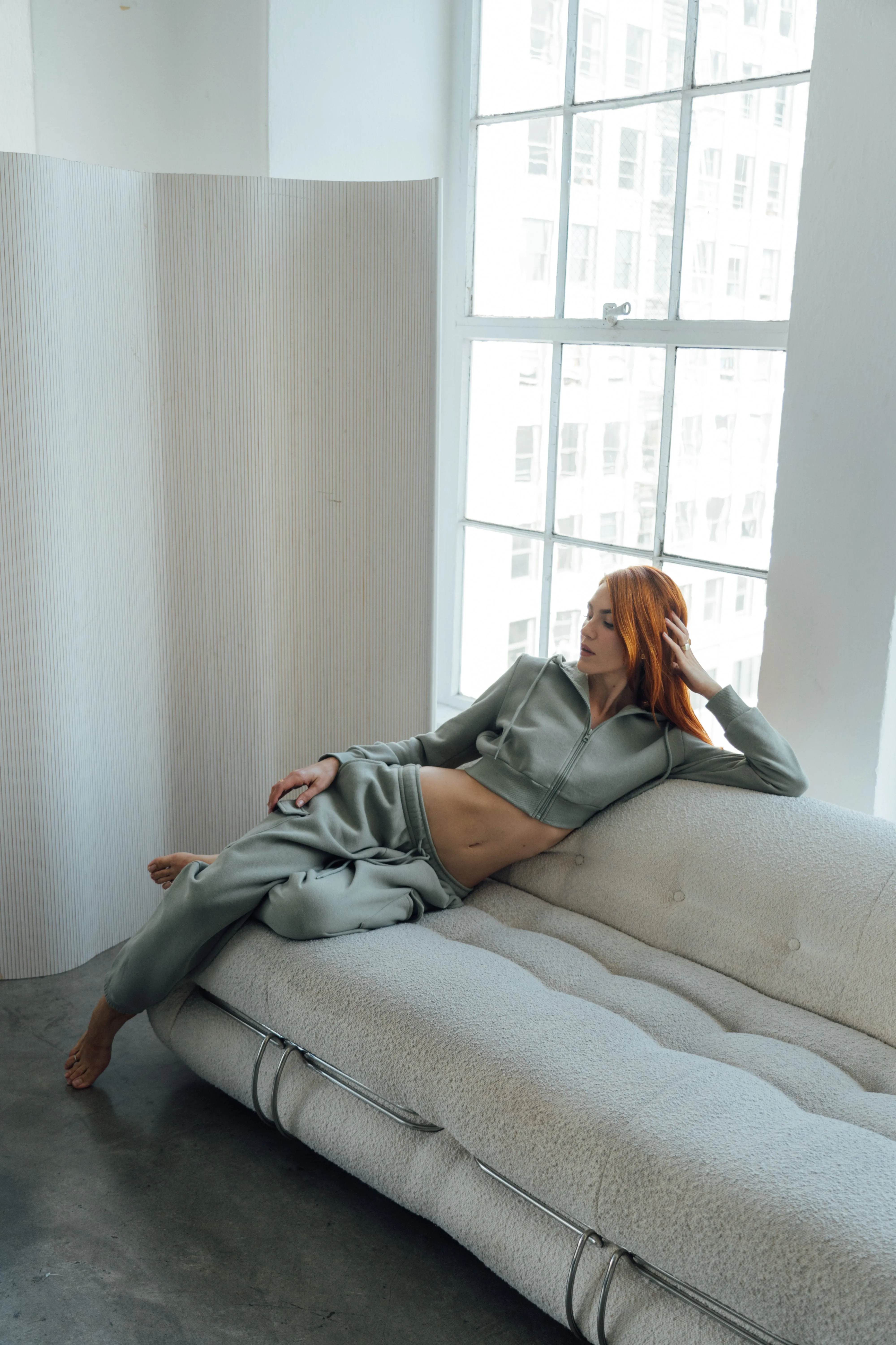 Everyday Cargo Sweatpants - Laurel Green