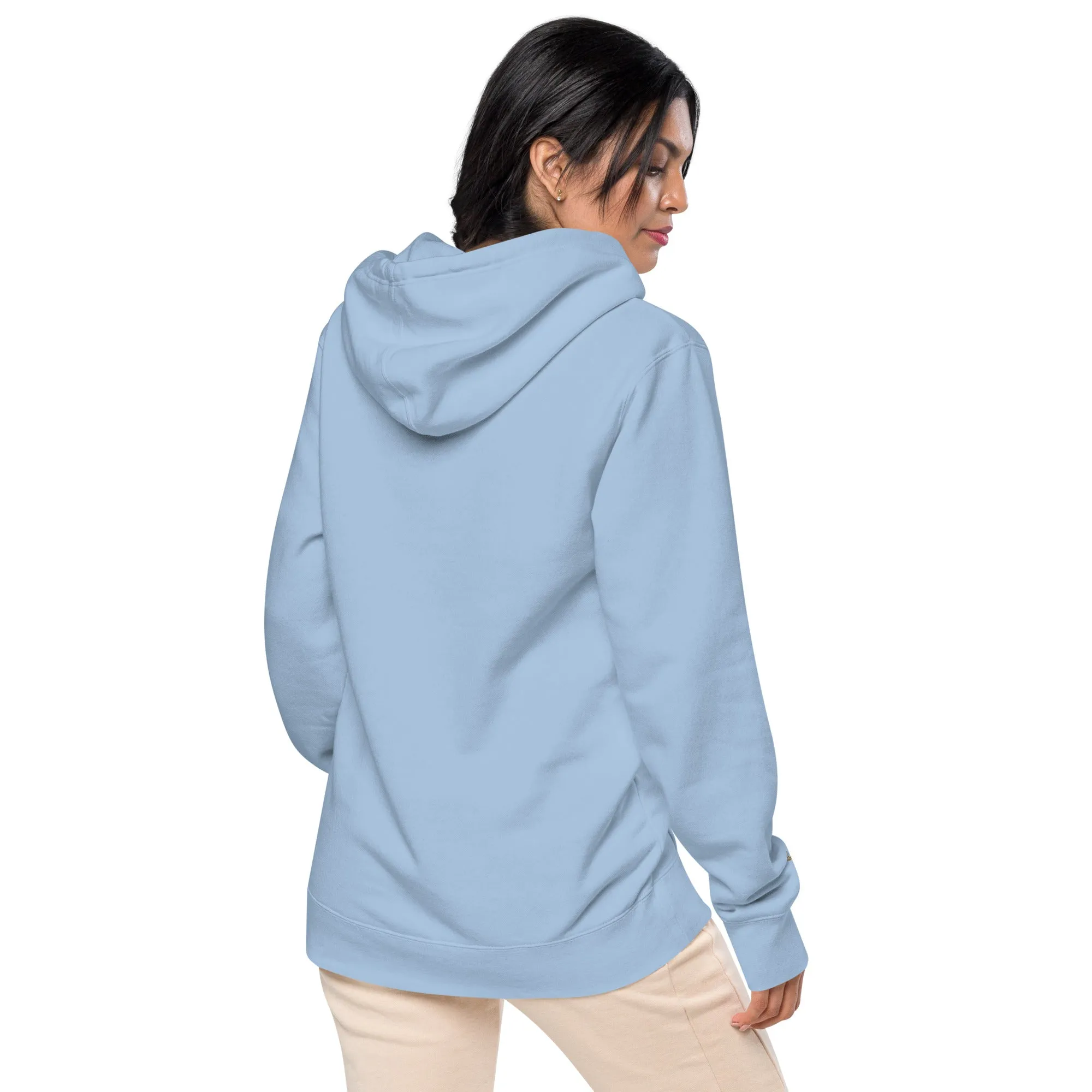 Floral Peace Sign Unisex Pigment-Dyed Hoodie