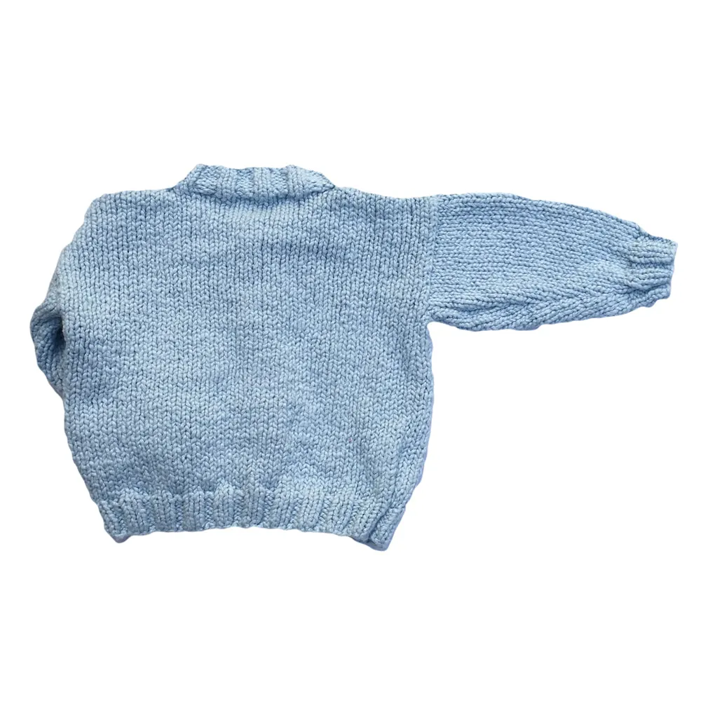 Giraffe Cardigan-Blue