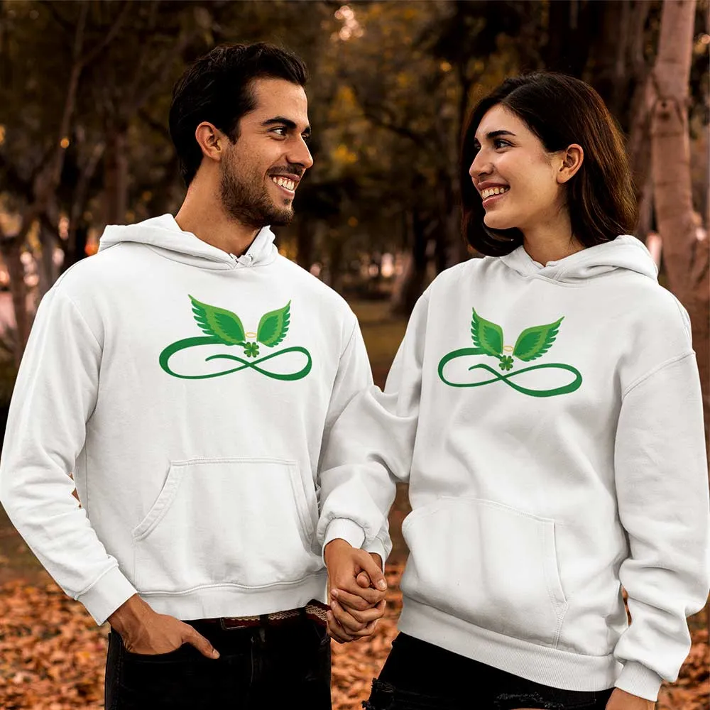 Green Leaf graphic print unisex hoodies