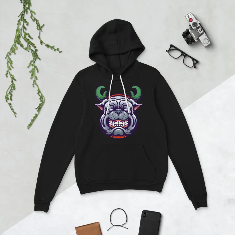 Happy Bulldog Christmas Pullover Unisex hoodie