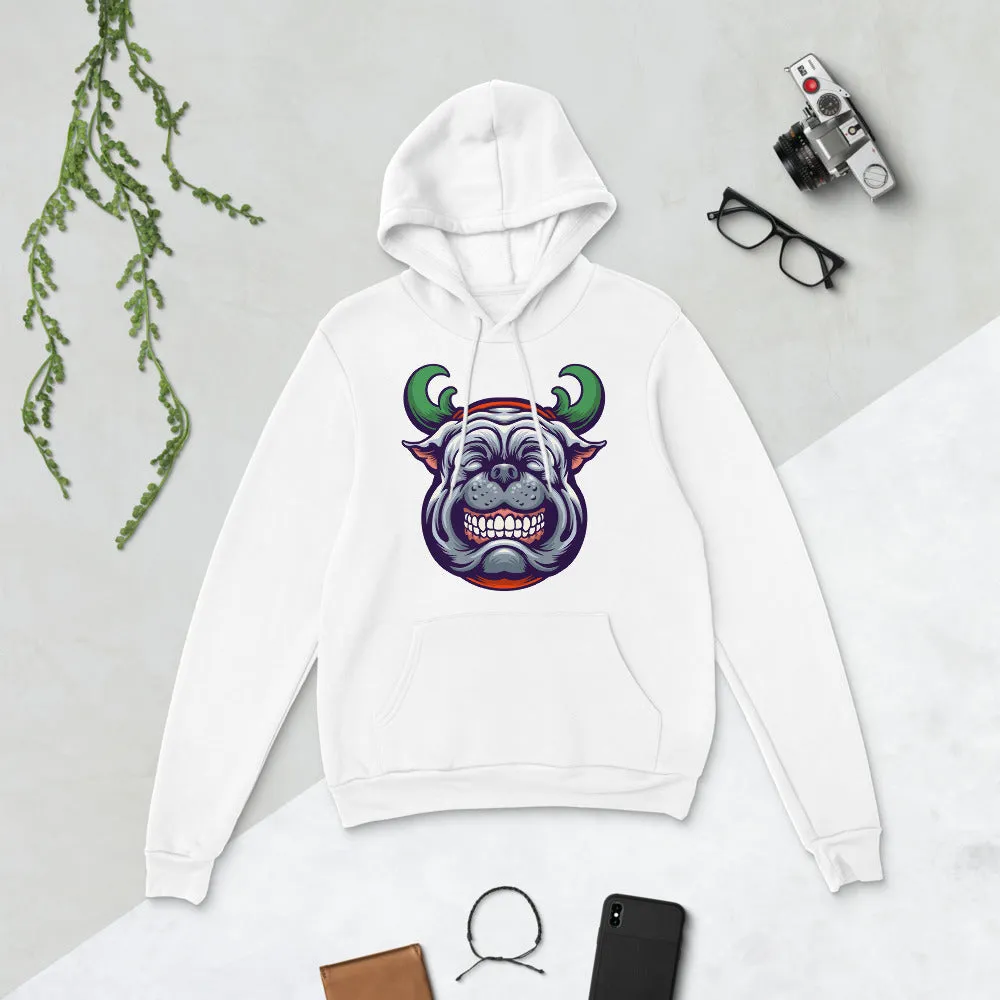 Happy Bulldog Christmas Pullover Unisex hoodie