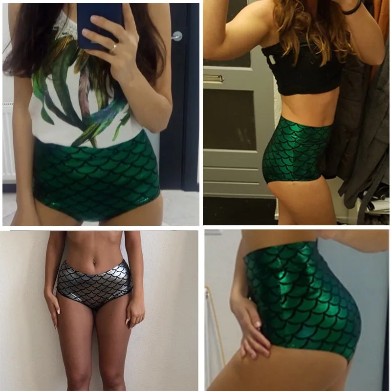 High Waisted Mermaid Shorts