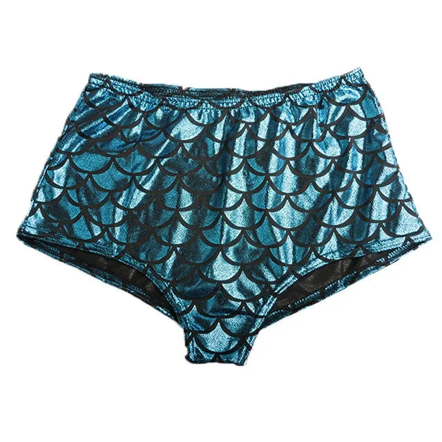 High Waisted Mermaid Shorts