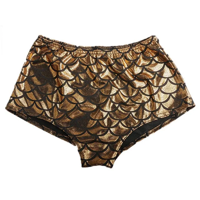 High Waisted Mermaid Shorts
