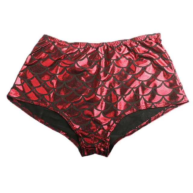 High Waisted Mermaid Shorts