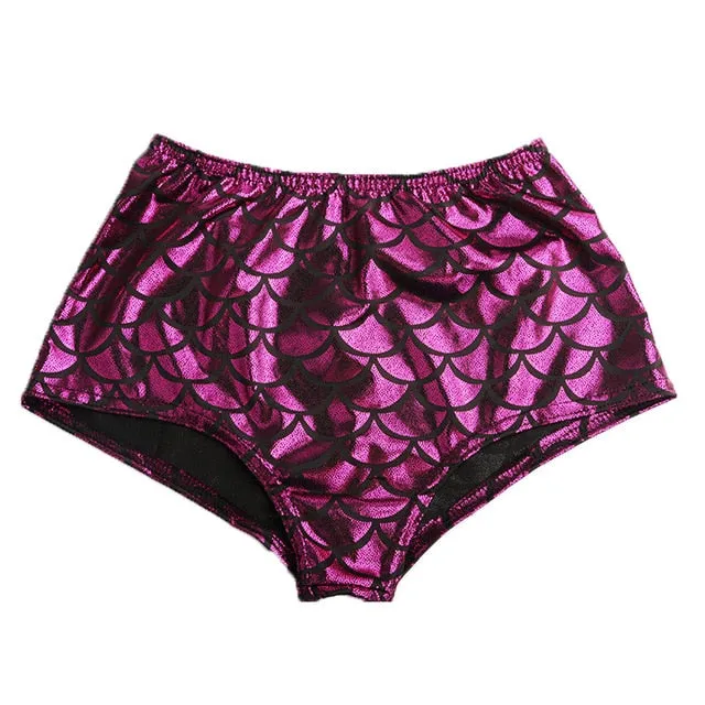 High Waisted Mermaid Shorts