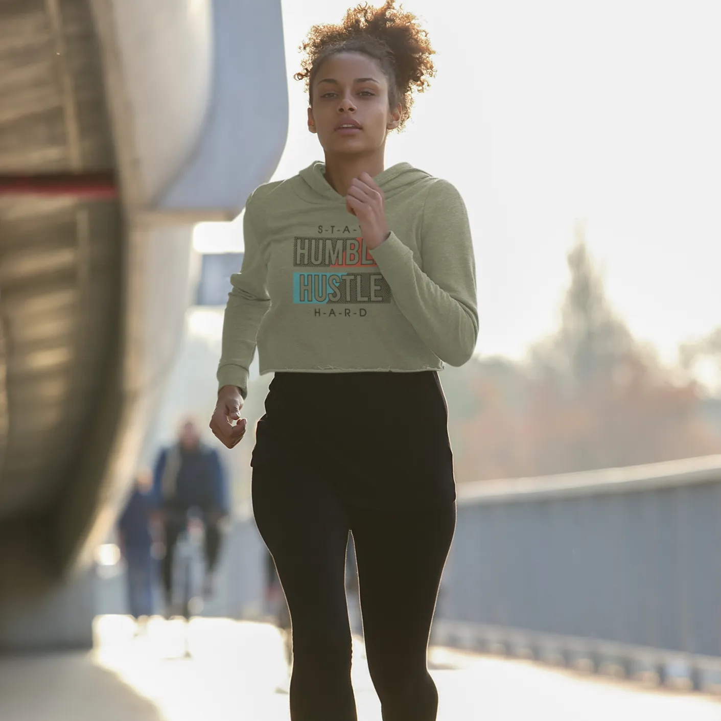 Humble Hustle Crop Hoodie