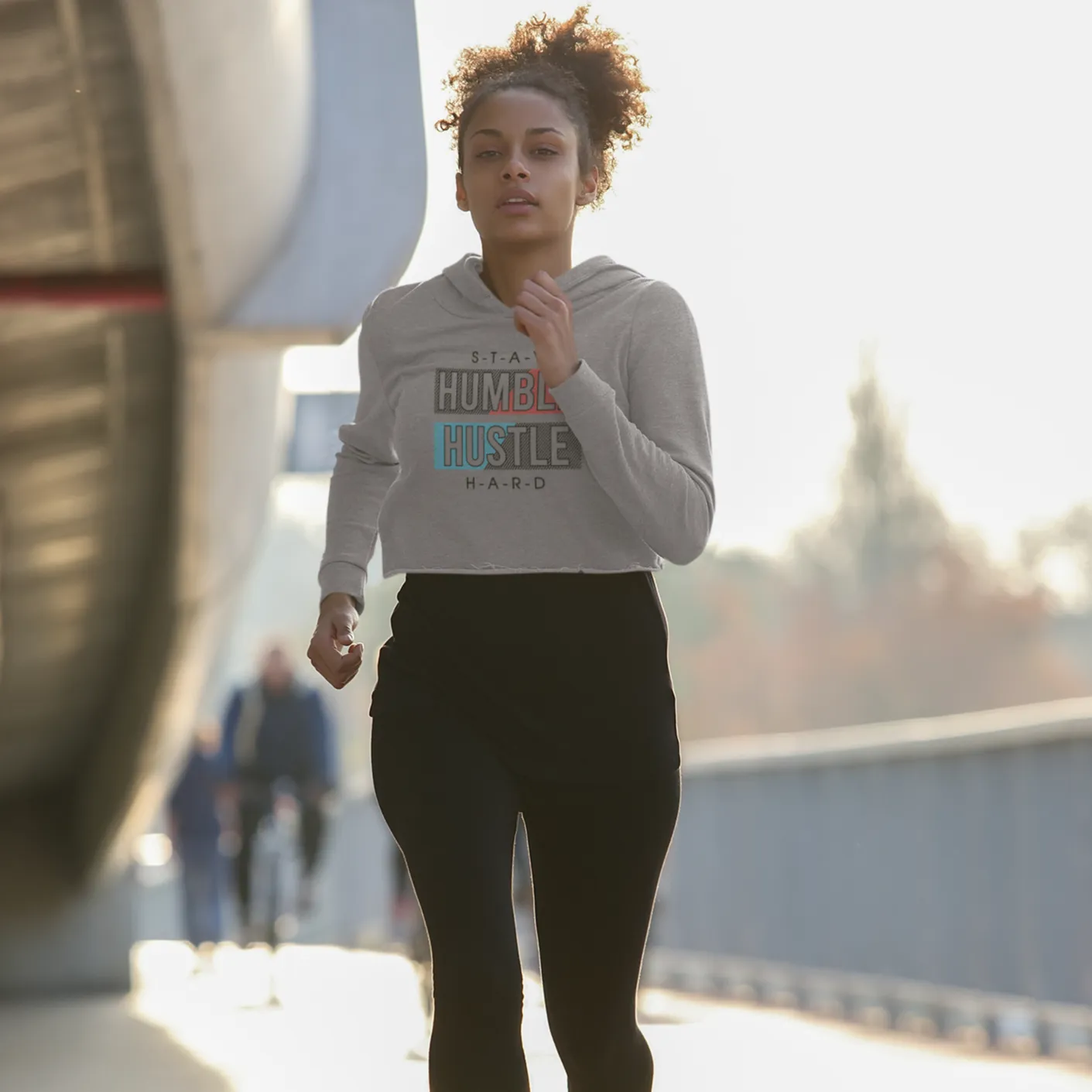 Humble Hustle Crop Hoodie