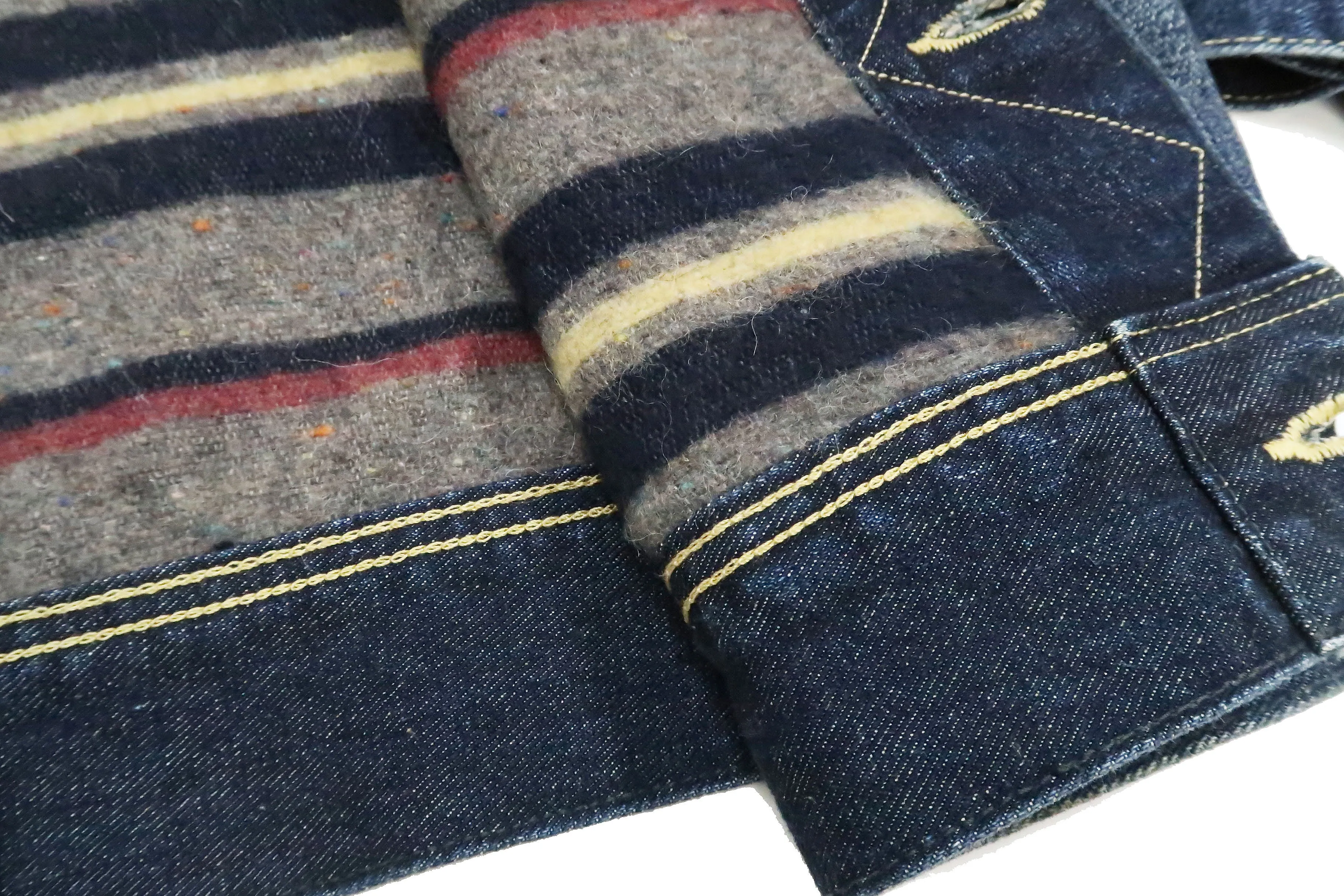 Lee Denim Jacket 101-LJ Men's Reissue Lee Storm Rider 101LJ Blanket-Lined Jacket LM5110 LM5110-526 Pre-Faded-Denim