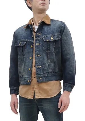 Lee Denim Jacket 101-LJ Men's Reissue Lee Storm Rider 101LJ Blanket-Lined Jacket LM5110 LM5110-526 Pre-Faded-Denim