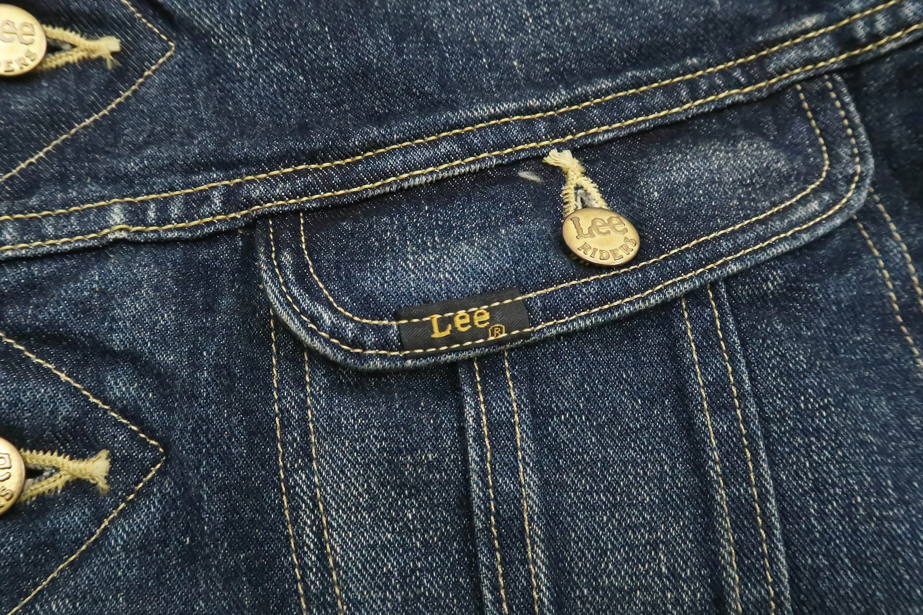 Lee Denim Jacket 101-LJ Men's Reissue Lee Storm Rider 101LJ Blanket-Lined Jacket LM5110 LM5110-526 Pre-Faded-Denim