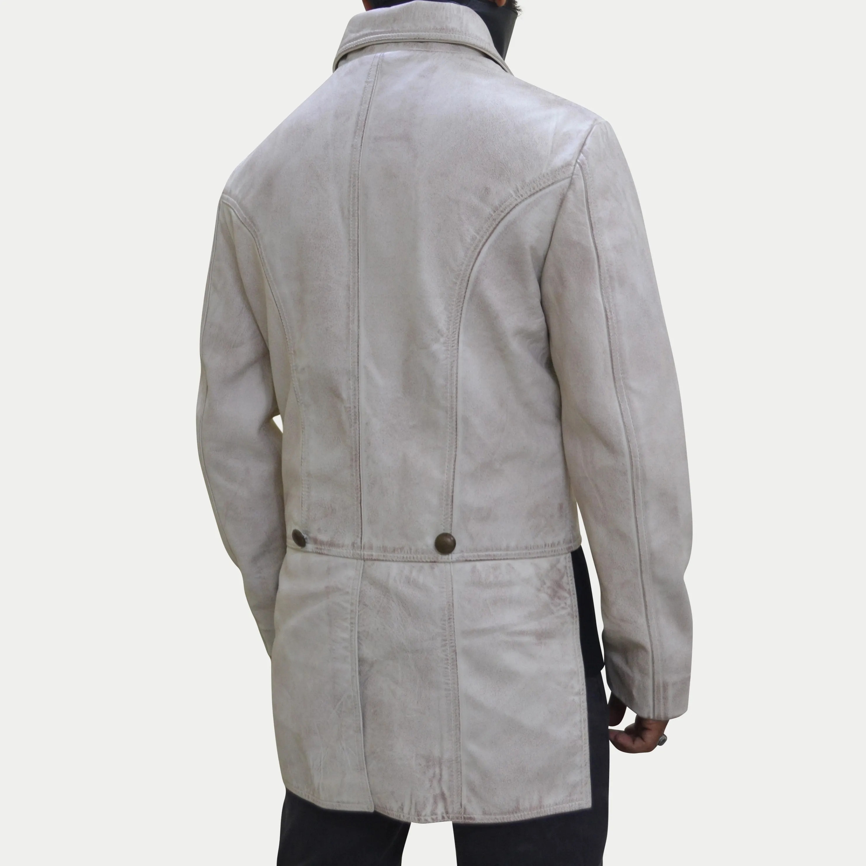 Mens 3:10 Yuma Tail-Back Charlie Prince Cowboy Genuine Leather Jacket