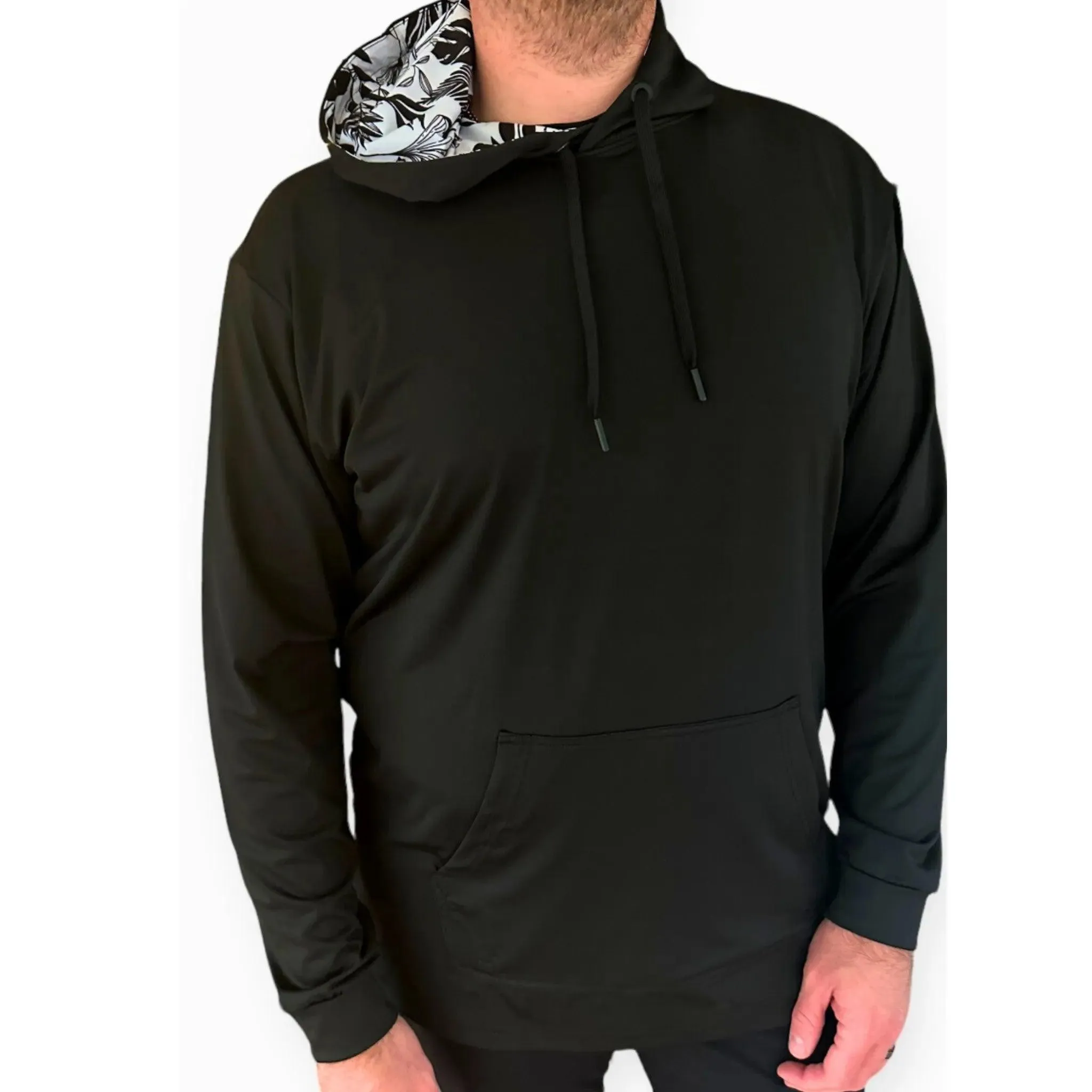 Midnight Blossom Performance Floral Hoodie