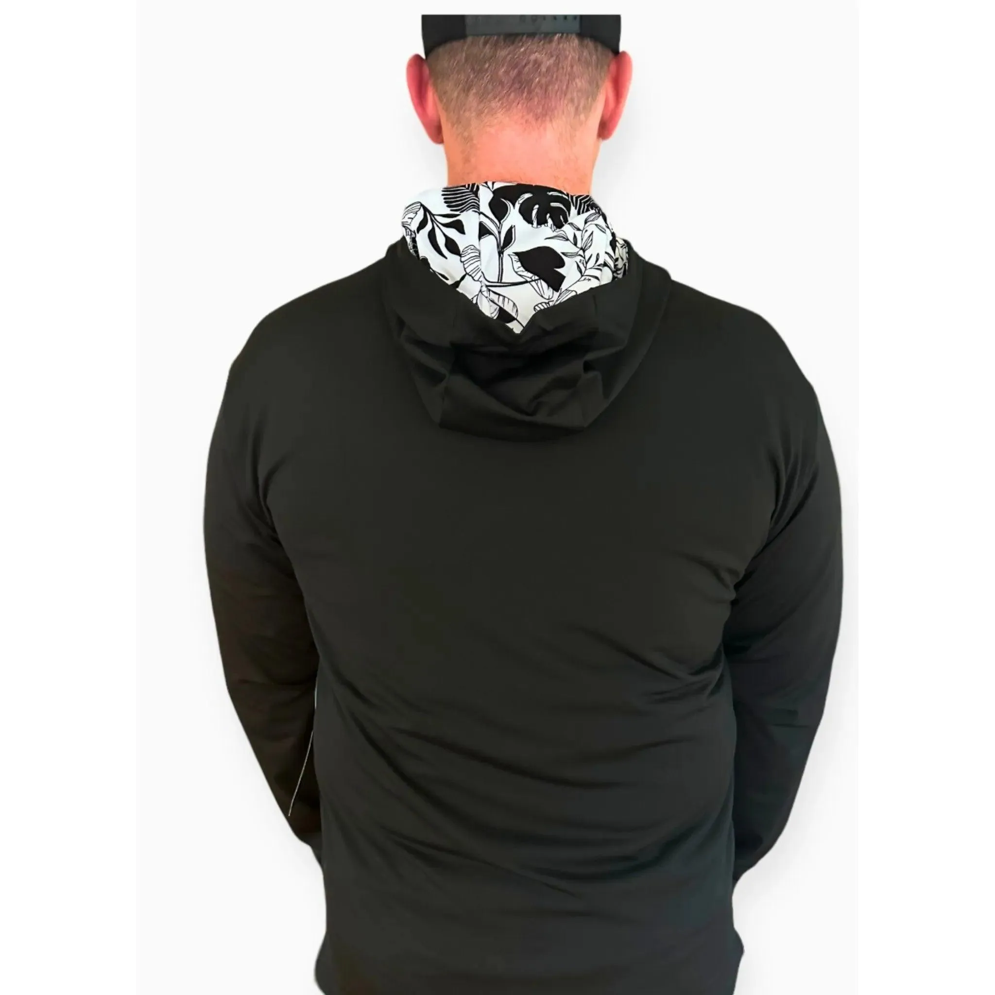 Midnight Blossom Performance Floral Hoodie
