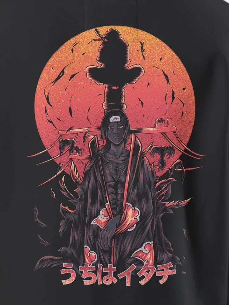 Naruto Itachi Uchiha Hoodie - 100% Cotton, Graphic Street-Style Anime Apparel