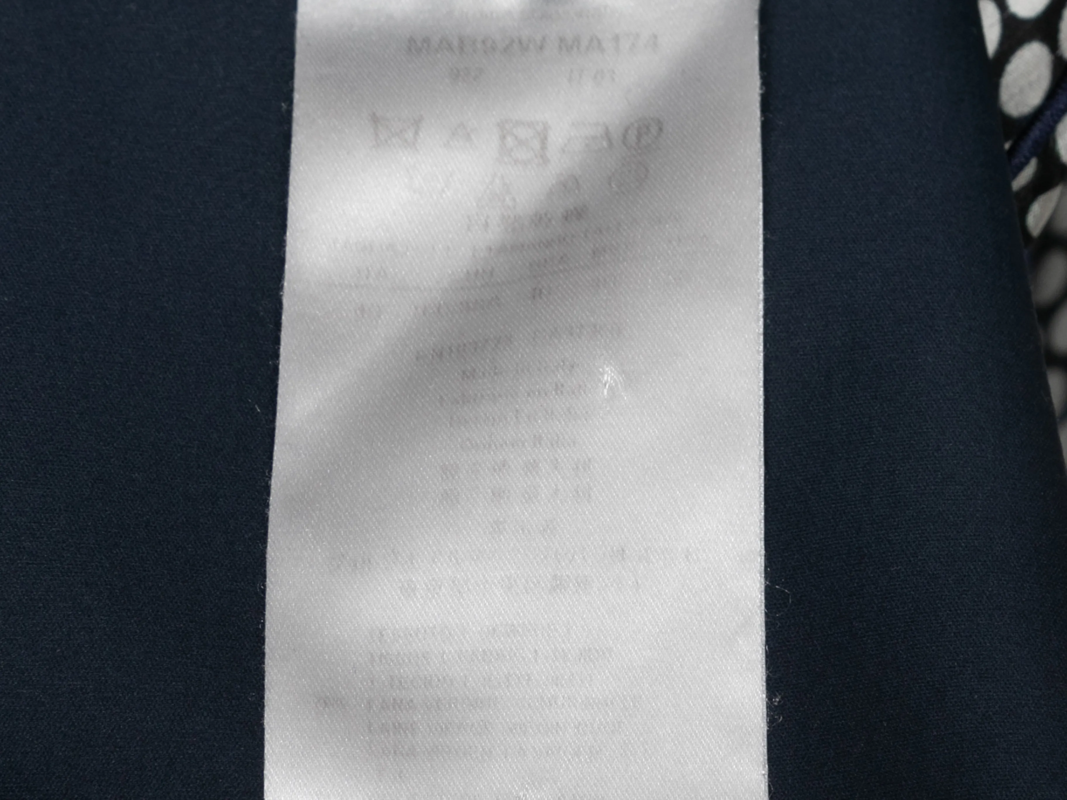 Navy Giorgio Armani Wool Zip Jacket Size US S
