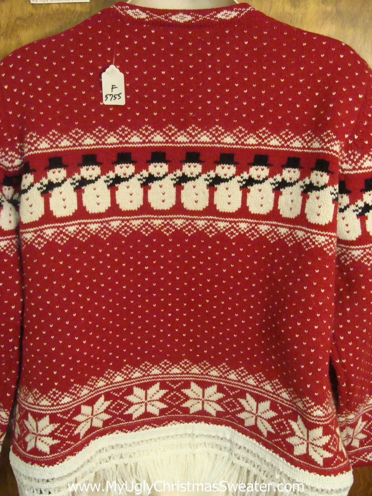Nordic Snowmen and Snowflakes Ugly Christmas Jumper