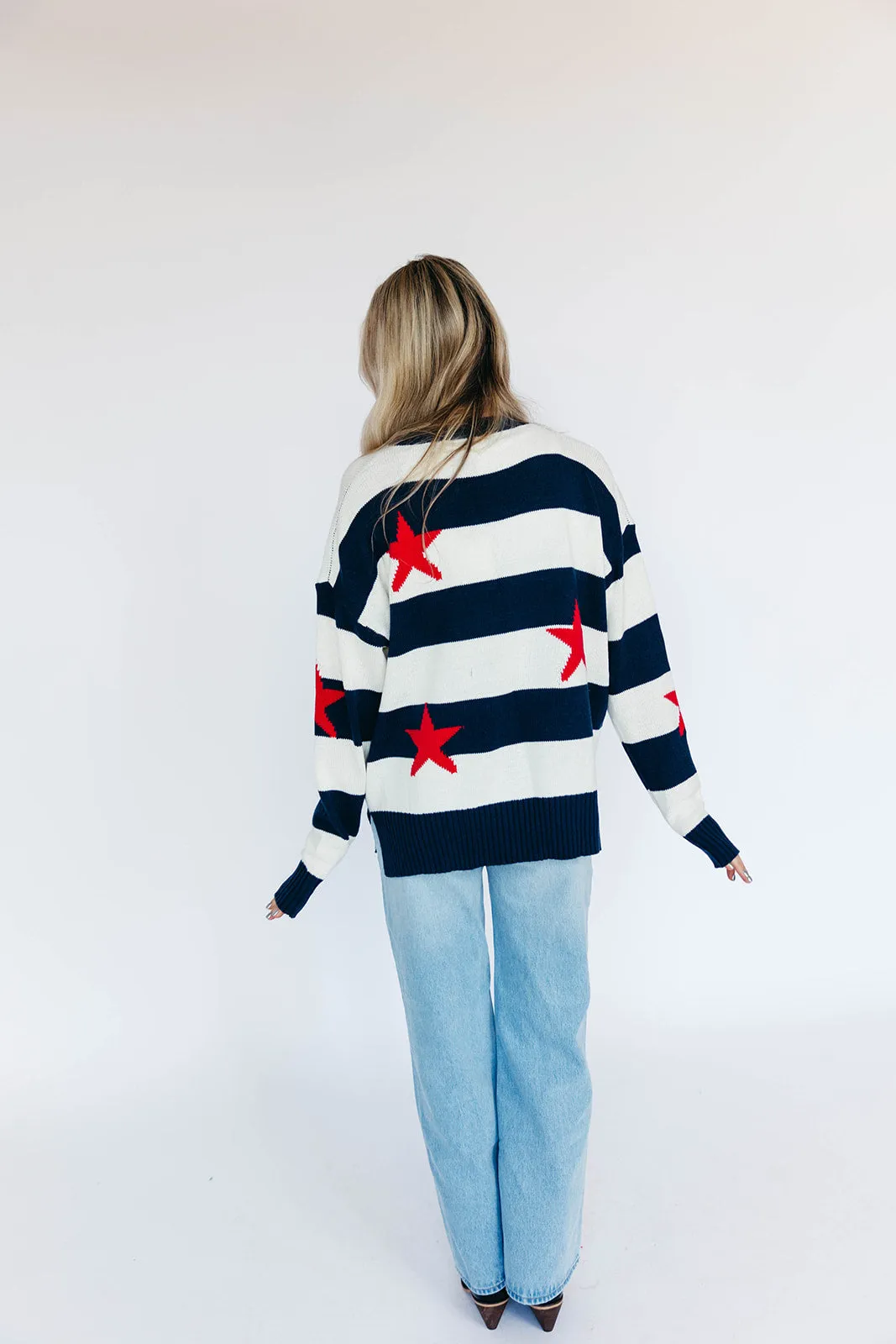 Oh My Stars Sweater - Navy/Combo