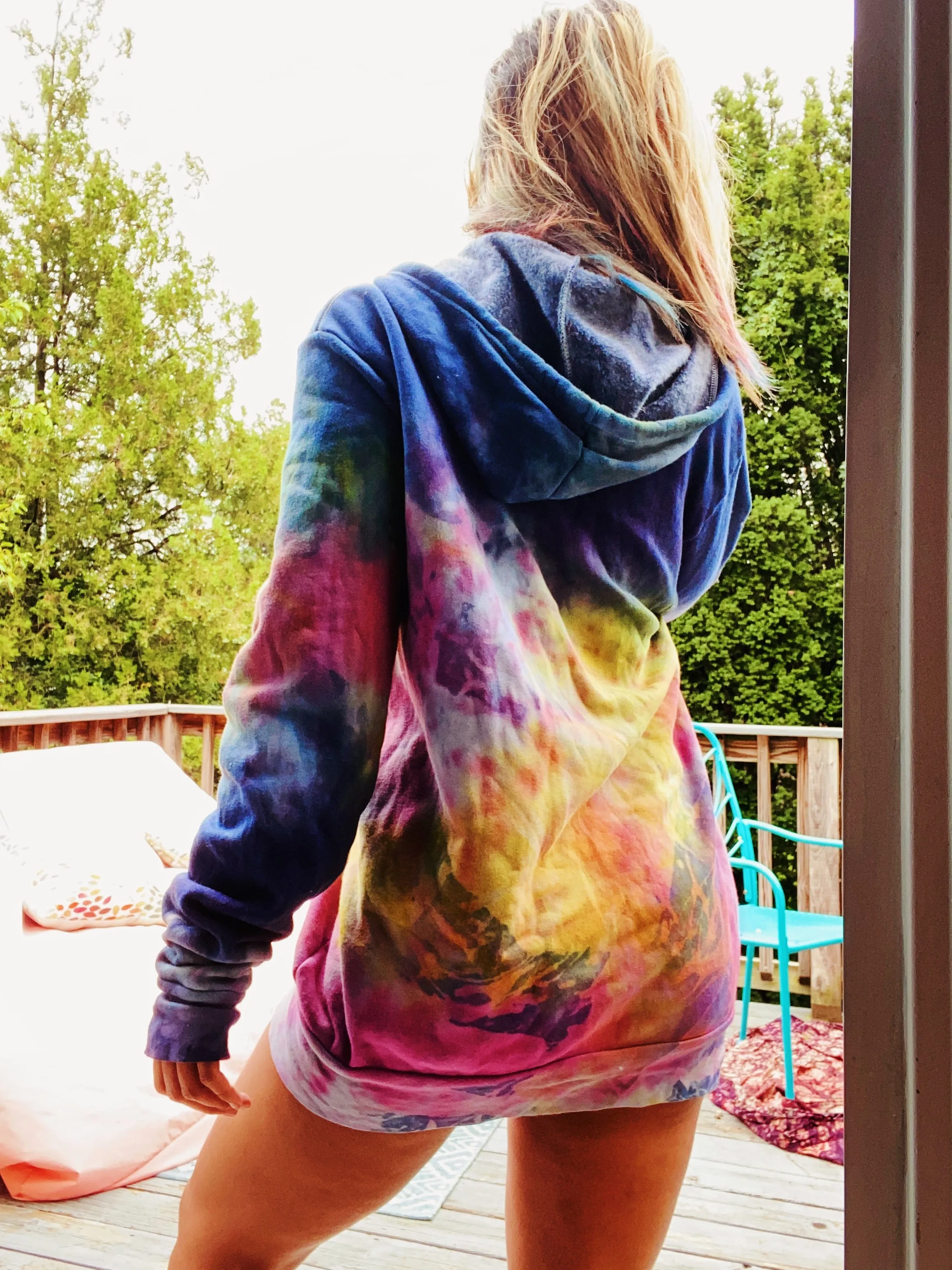 Perfect Storm Tie Dye Hoodie Special Edition Indigo Blend