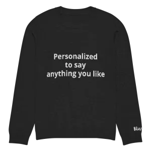 Personalized Knit Sweater
