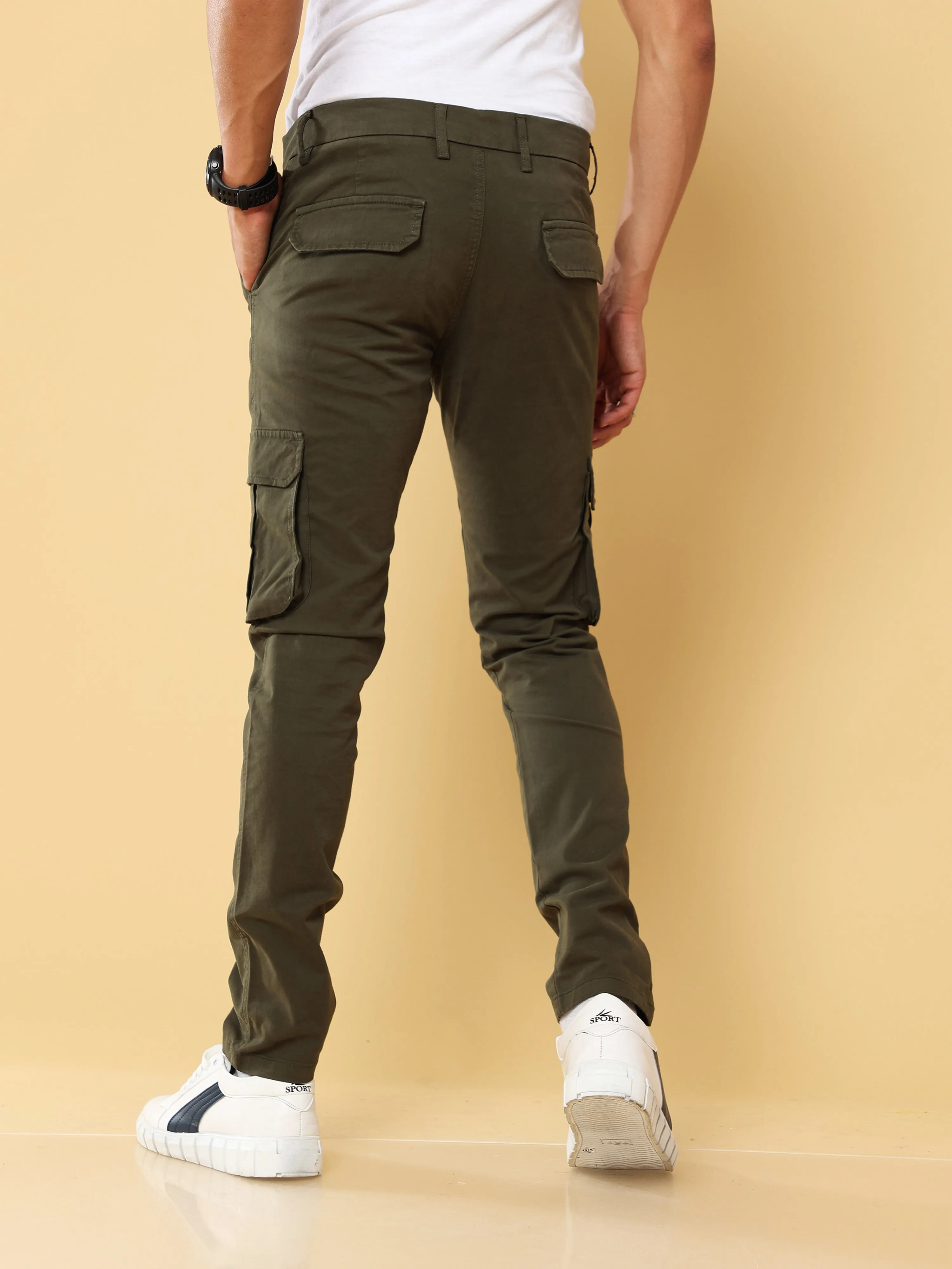 Premium Dark Olive Cargo Pant