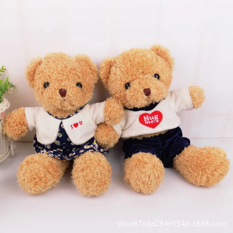 Retro sweater teddy bear doll