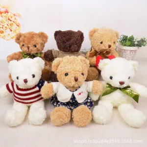 Retro sweater teddy bear doll