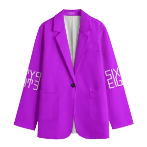 Sixty Eight 93 Logo White Women's Leisure Blazer #20