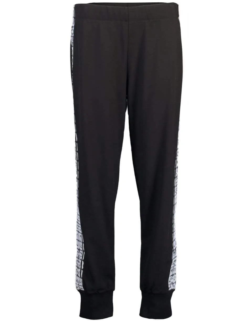 Sprayed Cropped Jogging Pants