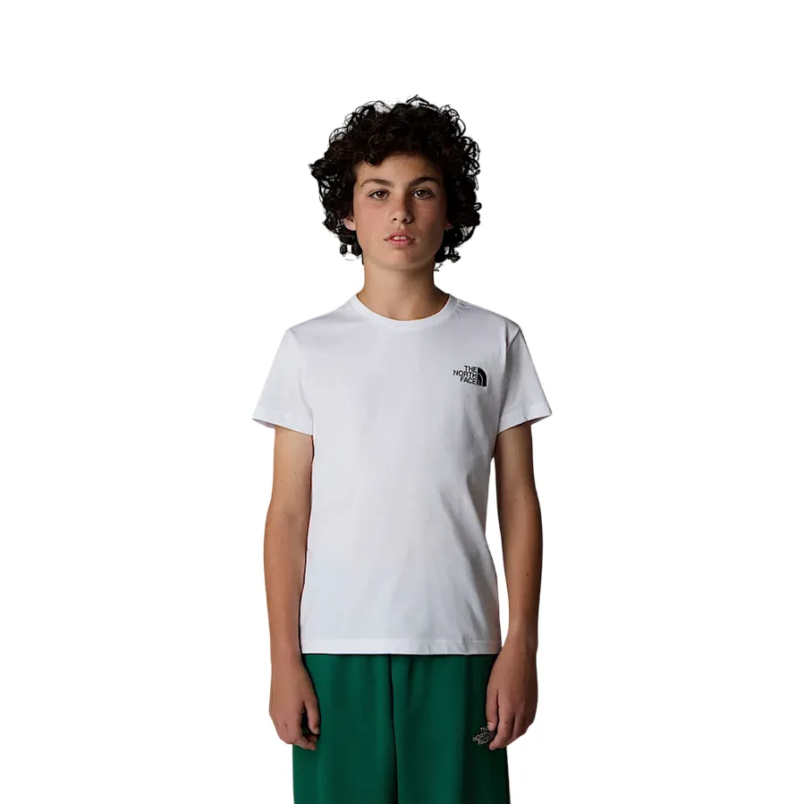 The North Face maglietta manica corta junior Box NSE NF0A89VTFN4 bianco