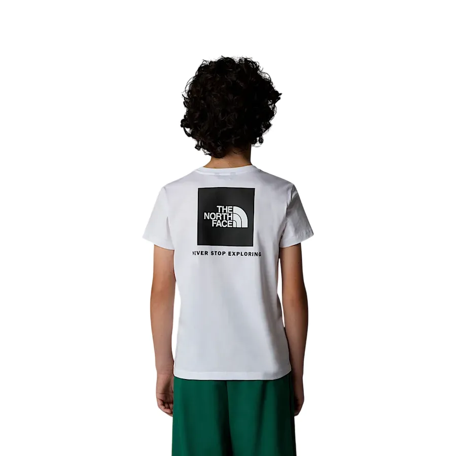 The North Face maglietta manica corta junior Box NSE NF0A89VTFN4 bianco