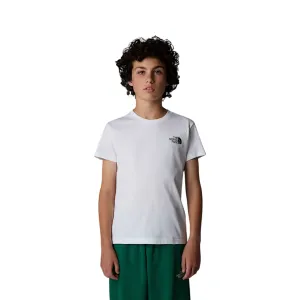The North Face maglietta manica corta junior Box NSE NF0A89VTFN4 bianco