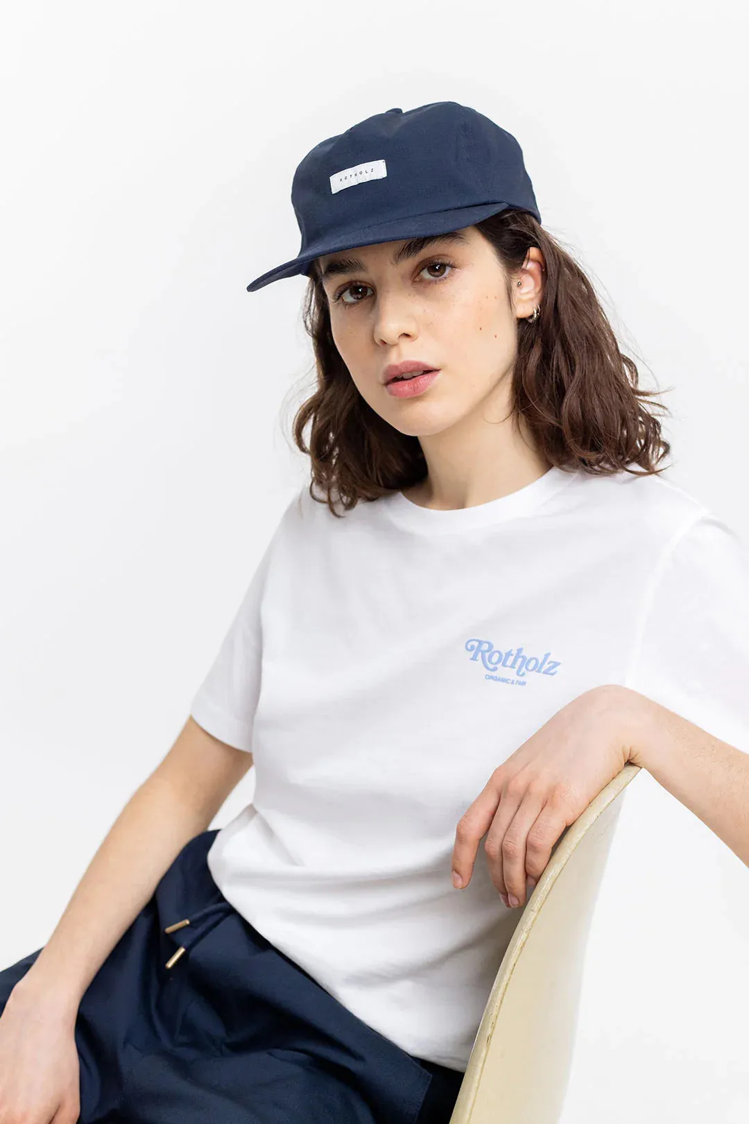 unisex cotton t-shirt - retro white