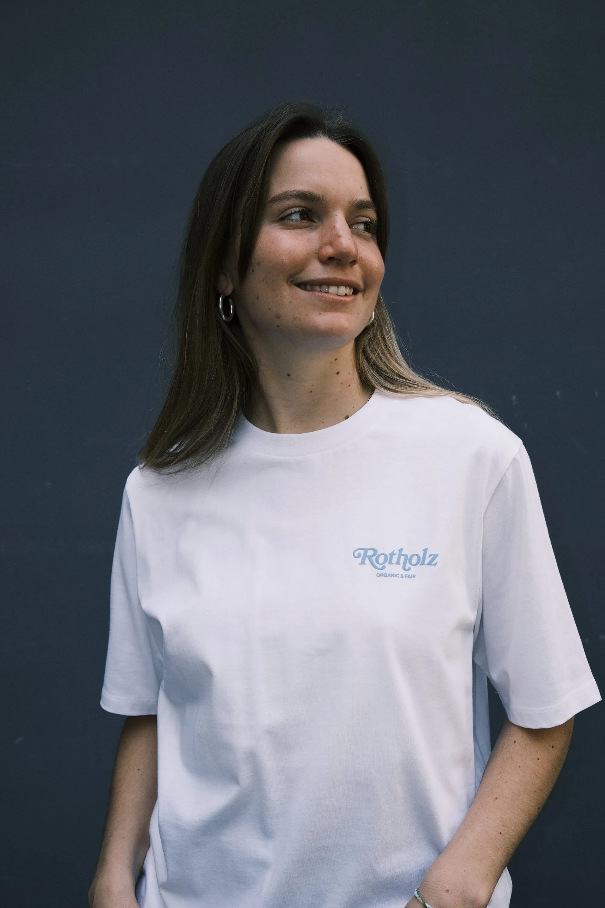 unisex cotton t-shirt - retro white