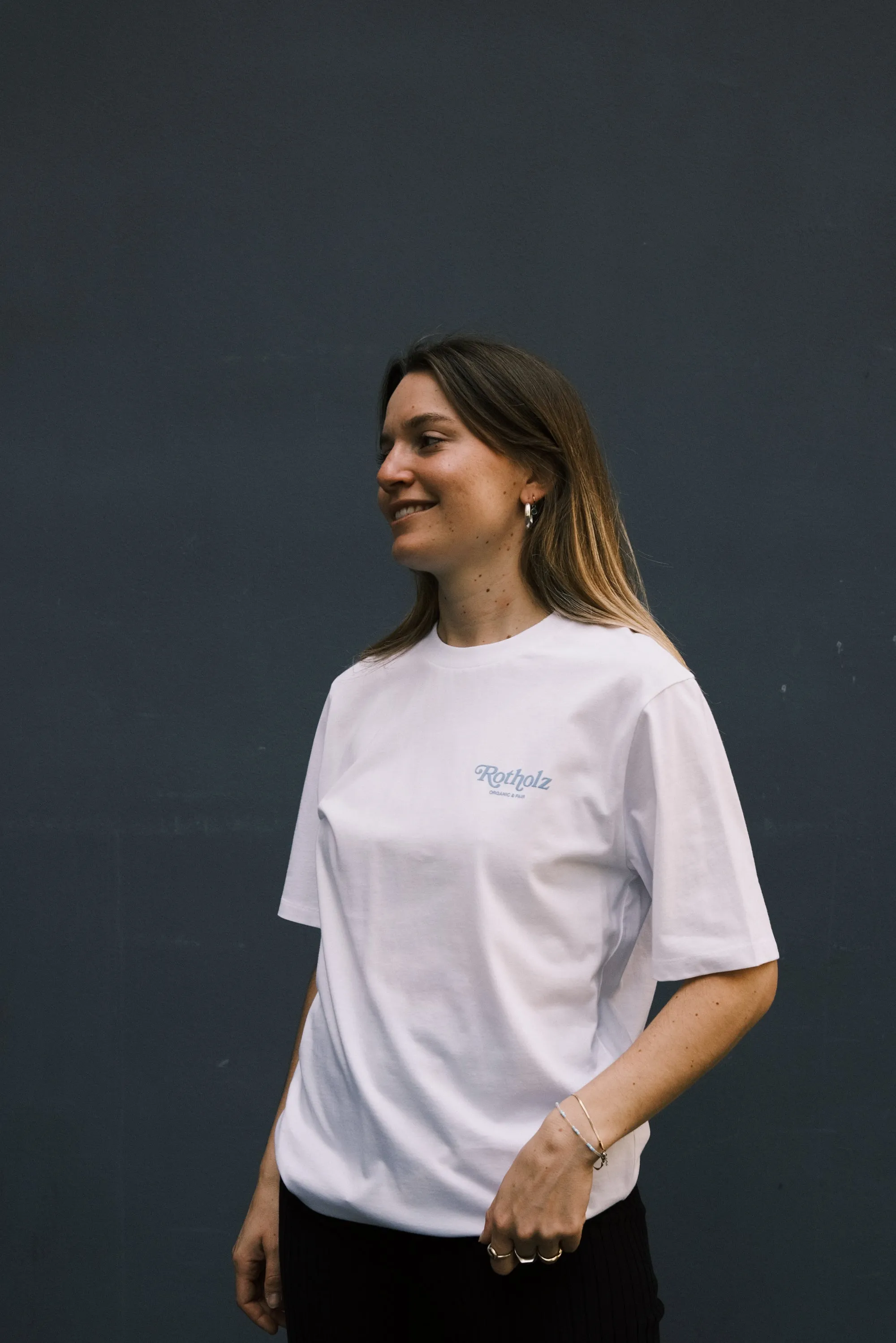 unisex cotton t-shirt - retro white